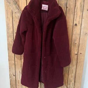 Levi's Deep Red Sherpa Jacket
